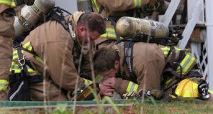 La Casa Va In Fiamme: Il Pompiere Salva Il Cane Con La Respirazione Bocca A Bocca