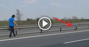 Vede qualcosa tra i guardrail dell’autostrada. L’uomo non ci pensa un attimo e si ferma per raggiungere l’animale terrorizzato. Una volta raggiunto, scopre gli occhietti più teneri del mondo. Ecco le bellissime immagini del salvataggio.